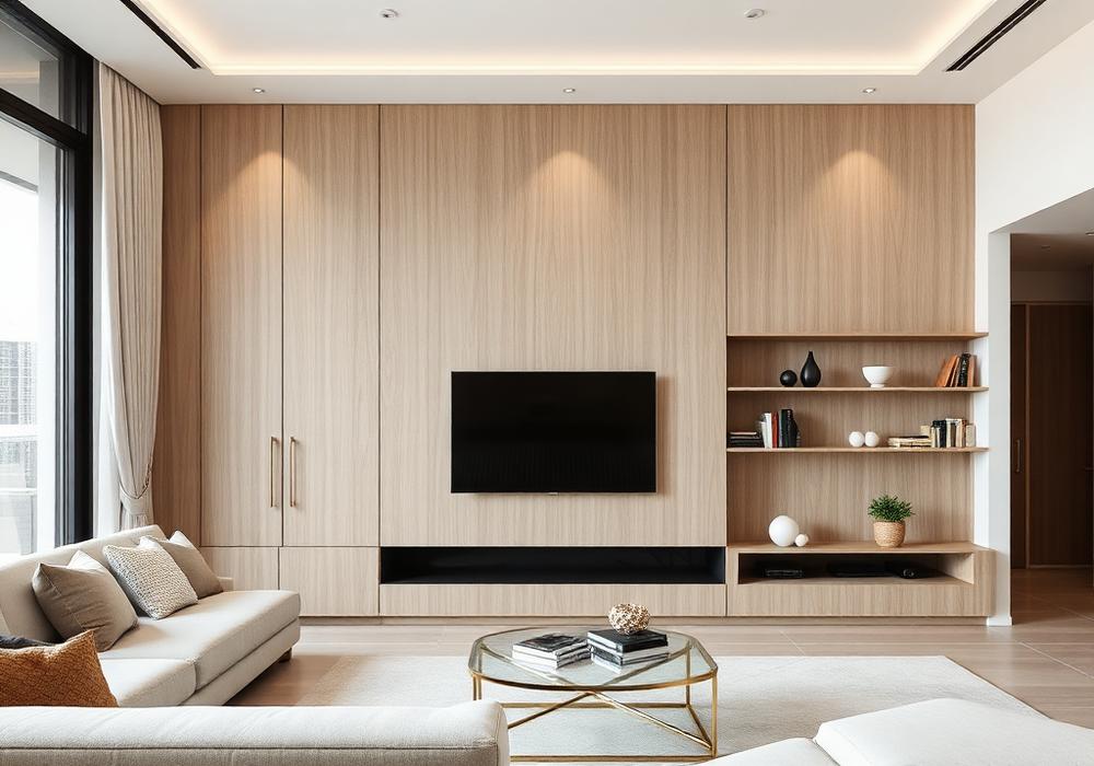 Painel de TV integrado